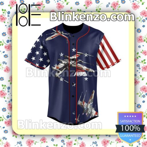 Star Wars Spaceships American Flag Personalized Hip Hop Jerseys a