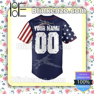 Star Wars Spaceships American Flag Personalized Hip Hop Jerseys b
