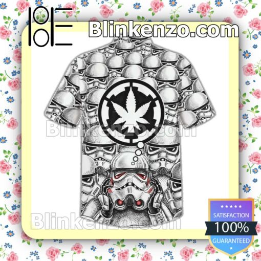 New Star Wars Stormtrooper Marijuana Men Summer Shirt