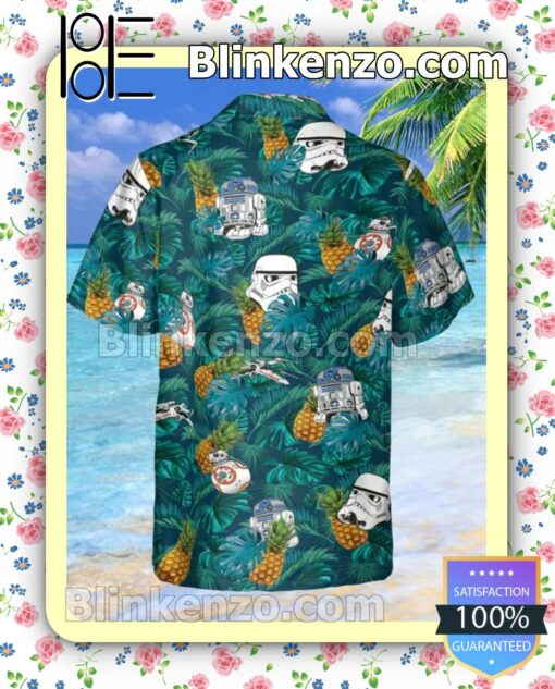 Awesome Star Wars Stormtrooper Pineapple Tropical Men Summer Shirt