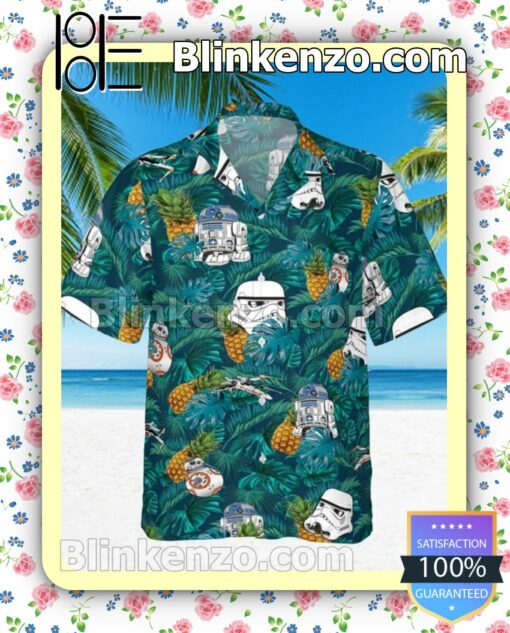 Awesome Star Wars Stormtrooper Pineapple Tropical Men Summer Shirt