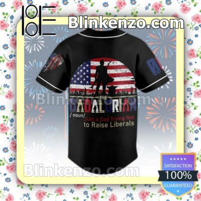 Father's Day Gift Star Wars The Dadalorian Just A Dad Trying Not To Raise Liberals Personalized Hip Hop Jerseys
