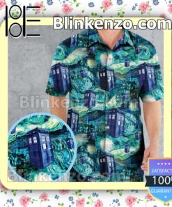 Limited Edition Tardis Doctor Who Starry Night Men Summer Shirt