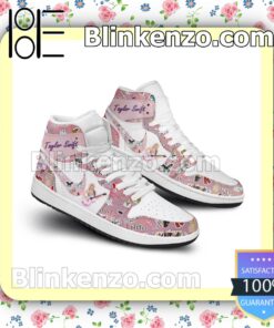 Taylor Swift Pattern Pink Nike Men's Basketball Shoes b