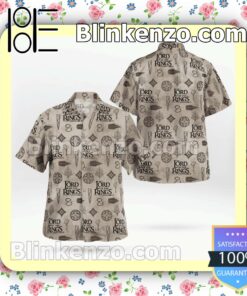 The Lord Of The Rings Pattern Men Summer Shirt