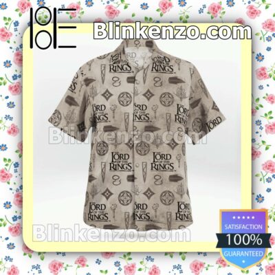 Top The Lord Of The Rings Pattern Men Summer Shirt