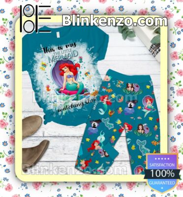 This Is My The Little Mermaid Watching Shirt Fan Sleep Sets