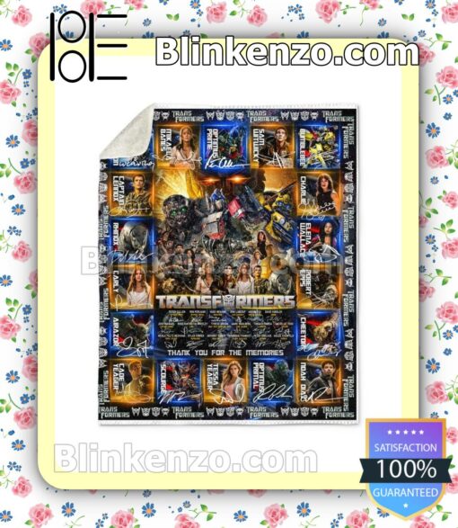 Transformers Signatures Thank You For The Memories Fan Quilt a