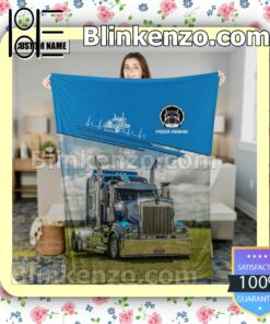 Truck Grass Landscape Personalized Fan Quilt