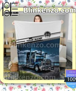 Truck River Landscape Personalized Fan Quilt