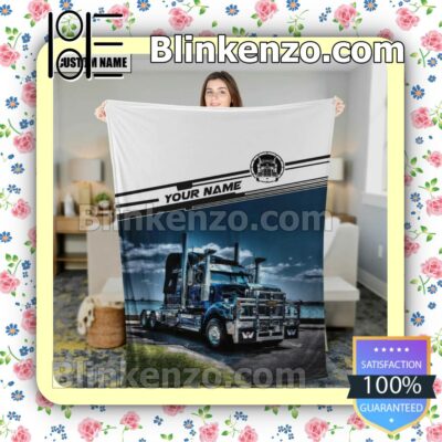 Truck River Landscape Personalized Fan Quilt