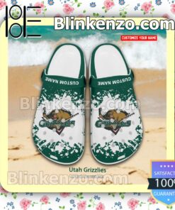 Utah Grizzlies Crocs Sandals Slippers a