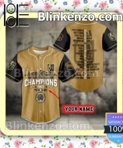 Vegas Golden Knights Champions 2023 Player Names Personalized Hip Hop Jerseys