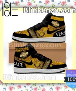 Versace Baroque Pattern Nike Men's Basketball Shoes a