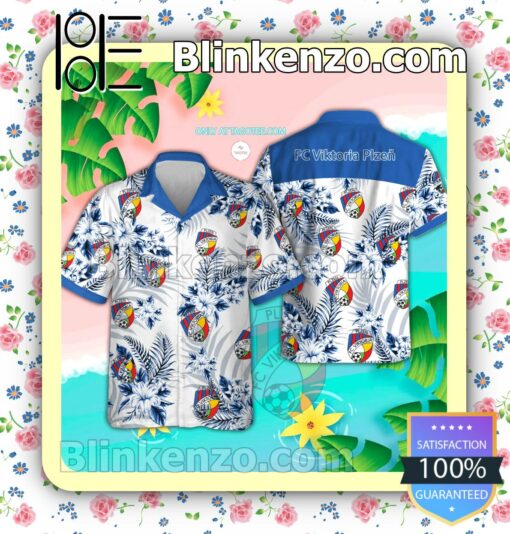 Viktoria Plzeň UEFA Beach Aloha Shirt