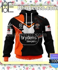 Wests Tigers Nrl Brydens Lawyers Pullover Jacket Sweatpants Set a