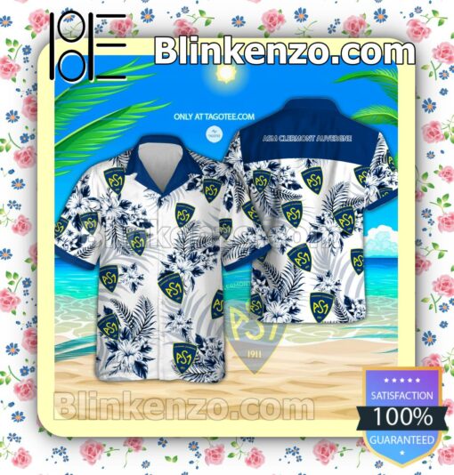 ASM Clermont Auvergne Tropical Hawaiian Shirt