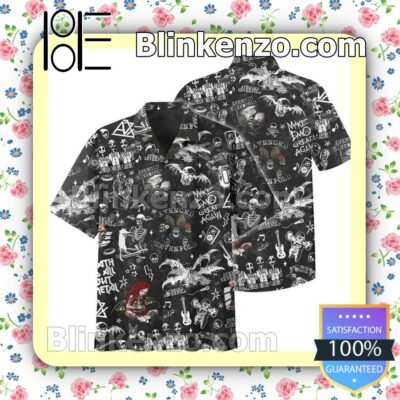 Gorgeous Avenged Sevenfold Skull Pattern Beach Summer Shirt