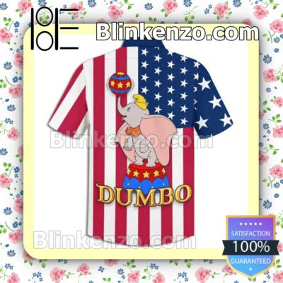 Best Gift Dumbo American Flag Men Swim Trunks