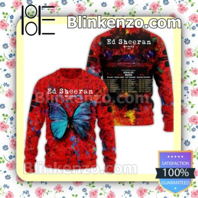 Beautiful Ed Sheeran The Mathematics Tour Jacket Polo Shirt