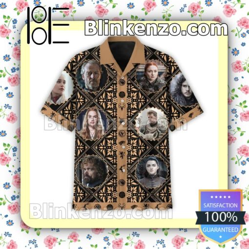 Unique Game Of Thrones Characters Summer Men Shirt