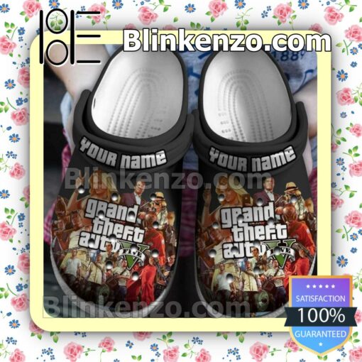 Grand Theft Auto Five Personalized Unisex Crocband Clog