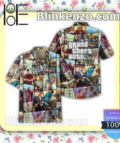 Adult Grand Theft Auto Five Summer Men Shirt