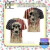Korn Inside I Was Beating Me You Will Never See So Come Dance With Me Skull American Flag Jacket Hooded Sweatshirt