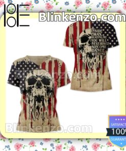 Print On Demand Korn Inside I Was Beating Me You Will Never See So Come Dance With Me Skull American Flag Jacket Hooded Sweatshirt