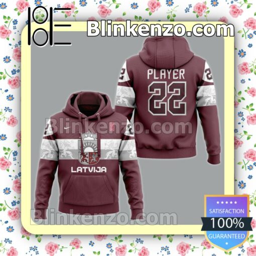 Perfect Latvian Ice Hockey 2023 Iihf World Championship Pullover Hoodie Jacket