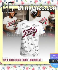 Miami Heat Finals '22-'23 Western Conference Champs Signatures Unisex Gift T-shirts