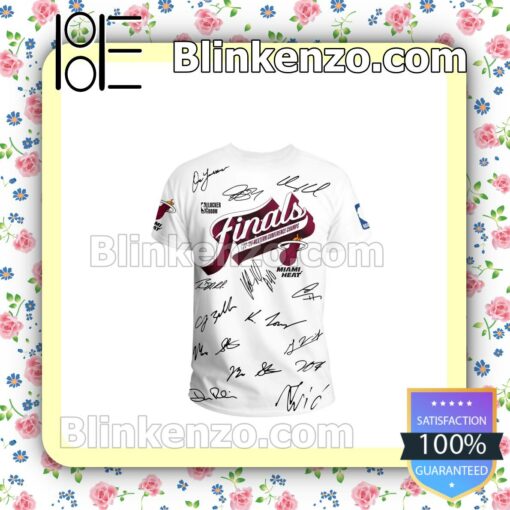 Nice Miami Heat Finals '22-'23 Western Conference Champs Signatures Unisex Gift T-shirts