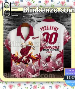 Miami Heat Nba Champions We Made History 2023 Personalized Summer Men Shirt