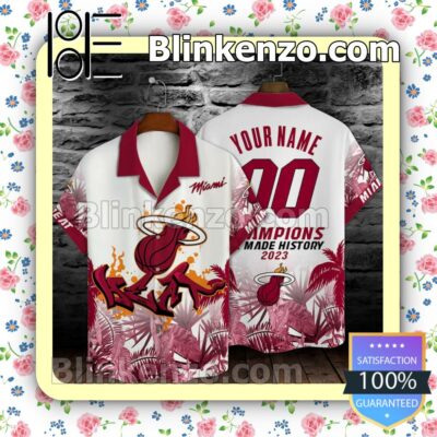 Miami Heat Flame NBA Champions 2023 Pattern 3D Shirt For Fans