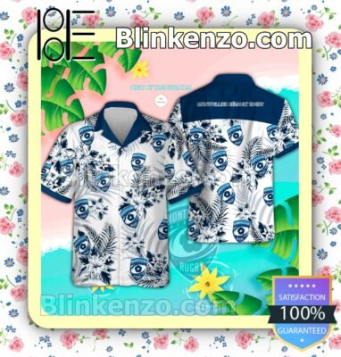 Montpellier Herault Rugby Tropical Hawaiian Shirt