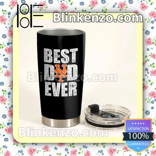 Official New York Mets Best Dad Ever Bottle Travel Mug