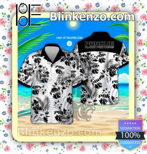 Prague Black Panthers Tropical Hawaiian Shirt
