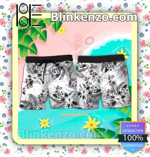 Profile Institute of Barber-Styling Hawaiian Beach Shorts a