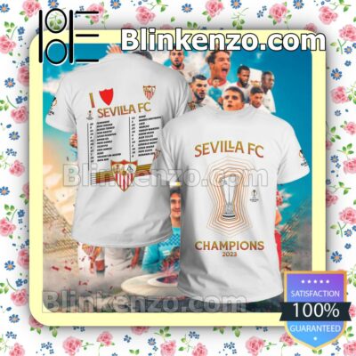 Sevilla Fc Champions 2023 Unisex Gift T-shirts