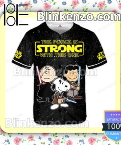 Snoopy Star Wars The Force Is Strong With This One Jersey Hipster Hip Hop