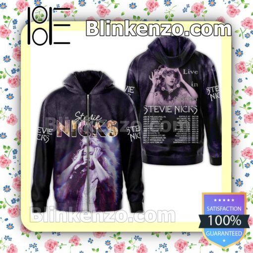 3D Stevie Nicks Live In Concert Jacket Hooded Sweatshirt