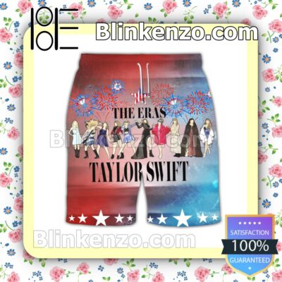 Top Selling The Eras Taylor Swift 4th Of July Men Swim Trunks