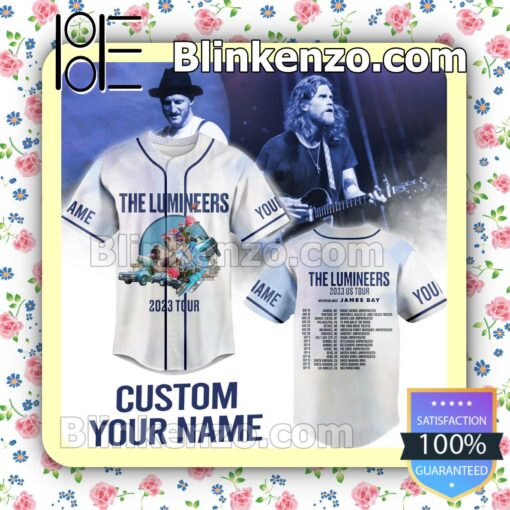 The Lumineers 2023 Tour Personalized Baseball Jersey