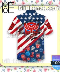 Father's Day Gift Transformers American Flag Summer Swim Trunks