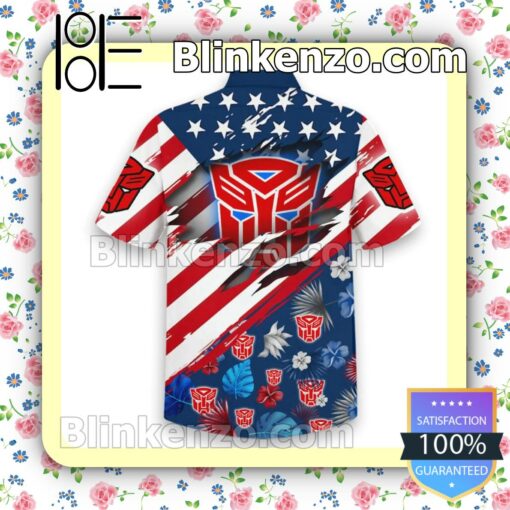 Father's Day Gift Transformers American Flag Summer Swim Trunks