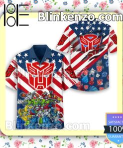 Discount Transformers American Flag Summer Swim Trunks