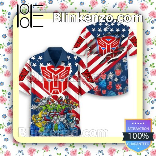 Discount Transformers American Flag Summer Swim Trunks