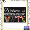 Welcome-ish Depends On Your Vote Lgbtq Front Door Mat