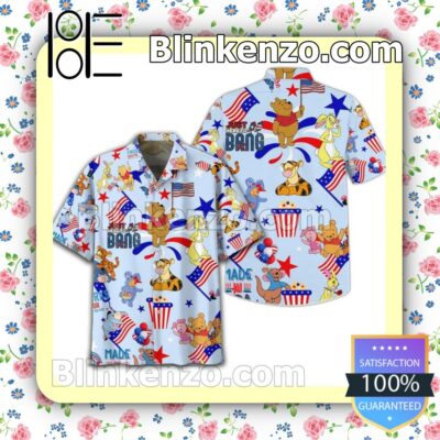 Winnie The Pooh Just Here To Bang Summer Men Shirt