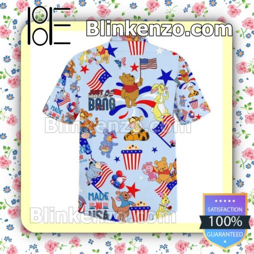 Discount Winnie The Pooh Just Here To Bang Summer Men Shirt